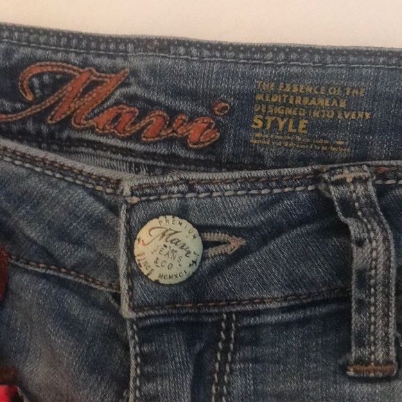 “MAVI” Unique Upcycled Denim Shorts /Skort - Picture 8 of 16